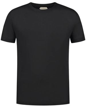 Aurélien City Linen T-Shirt - Black