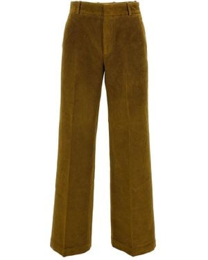 Cellar Door Straight-Leg-Hose aus Cord - Grün