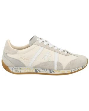 Premiata Jackyx Paneled Sneakers - White