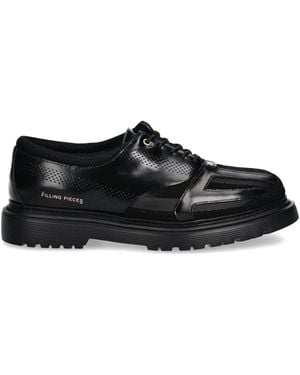 Filling Pieces Reaf Lace-Up Shoes - Black