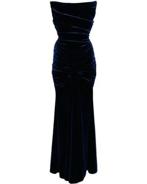 ZEENA ZAKI Drapiertes Kleid - Schwarz