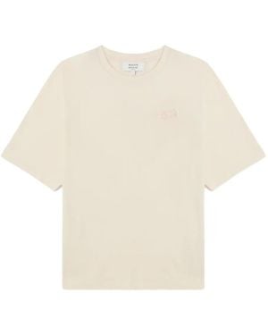 Maison Kitsuné Embroidered Cotton T-Shirt - White