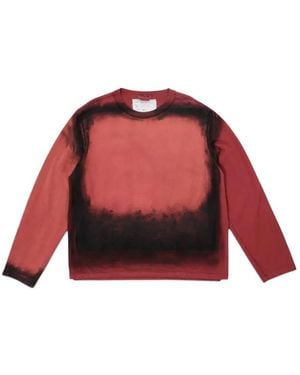 Camiel Fortgens T-Shirt Peint À Manches Longues - Red