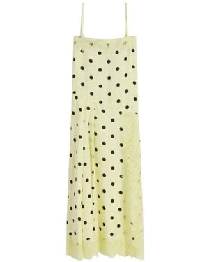 Sportmax Polka-Dot Lace Dress - Metallic