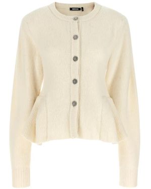 ROTATE BIRGER CHRISTENSEN Knit Bijoux Cardigan - Blanc