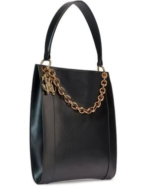 Roberto Cavalli Schoudertas Met Kettingbedel - Zwart