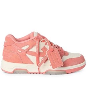 Off-White c/o Virgil Abloh Out Of Office Sneakers Met Vlakken - Roze