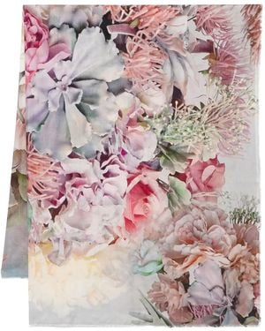 Faliero Sarti Schal Mit Blumen-Print - Pink