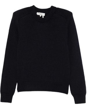 Ba&sh Ribbed-Knit Crew-Neck Sweater - Black