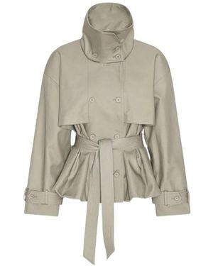 ROTATE BIRGER CHRISTENSEN Totate Belted Double-Breasted Jacket - White