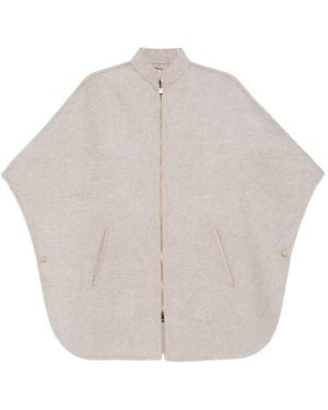 Agnona Cape mit Reißverschluss - Grau