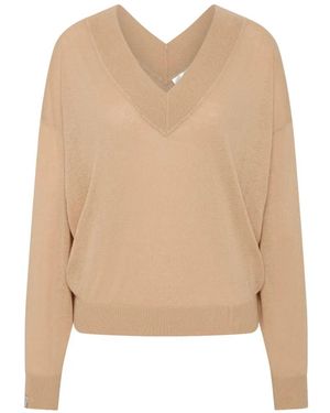 The Upside Bonita V-Neck Jumper - Natural