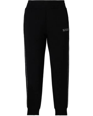 Guess Logo-Detail Track Trousers - Black