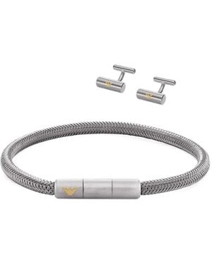 Emporio Armani Logo Bracelet - White