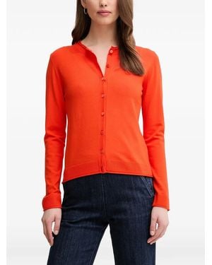 Sisley Buttoned Cardigan - Red