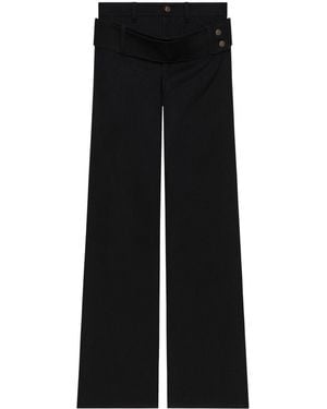 Courreges Double Belt Jeans - Black