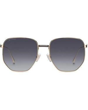 Etro Geometric-Frame Sunglasses - Blue
