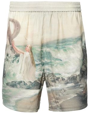 Represent Bermudas con estampado Higher Truth - Verde