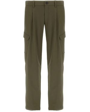 Herno Light Comfort Stretch Woven Cargo Pants - Green