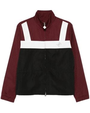 CASABLANCA Monogram Zip Jacket - Red