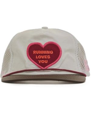 ALEX ZONO Heart Running Loves You Trucker Hat - Pink