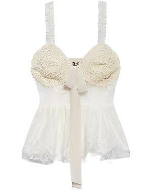 Aniye By Ruffled Lace Top - White