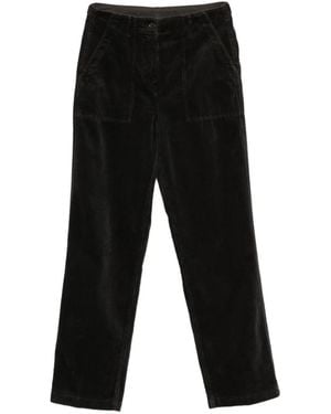 Aspesi Pantalones De Pana Con Bolsillo De Parche - Negro