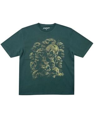 Yardsale Skull-Print T-Shirt - Green