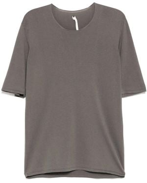 Label Under Construction Raw Edge T-Shirt - Grey