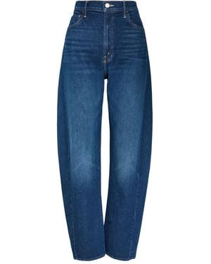 Mother Whiskering-Effect Jeans - Blue