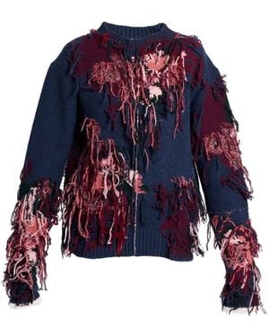 Erdem Maglione Con Frange - Blu
