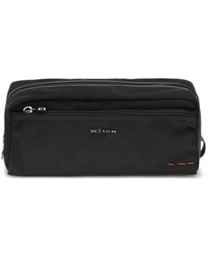 Kiton Zip-Fastening Wash Bag - Black
