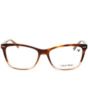 Calvin Klein Rectangle-Frame Glasses - Multicolor