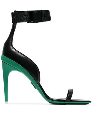 Off-White c/o Virgil Abloh Leather Industrial 100 Sandals - Black