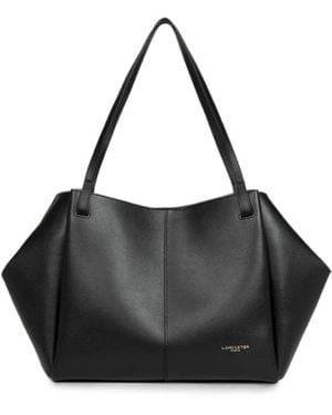 Lancaster Leather Tote Bag - Black