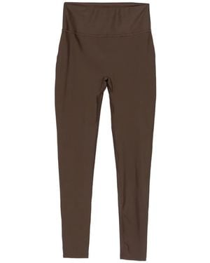 Maje High-Waisted Leggings - Brown