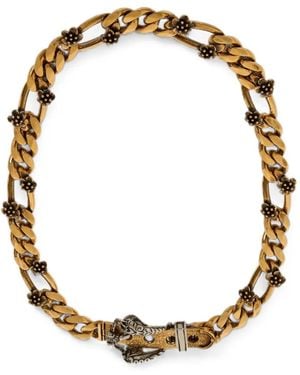Etro Chain Necklace With Paisley Buckle - Metallic