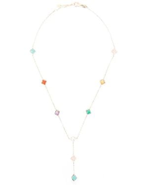 Roberto Coin Collar Princess Flower Con Piedras - Blanco