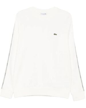 Lacoste Logo-Patch Sweatshirt - White