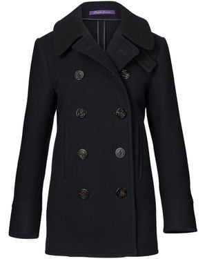 Ralph Lauren Doppelreihige Jacke mit Anker-Knöpfen - Schwarz