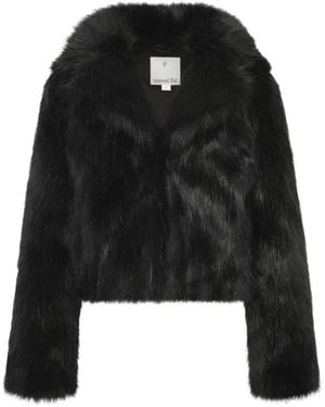 Unreal Fur Veste Harmony En Fourrure Artificielle - Black