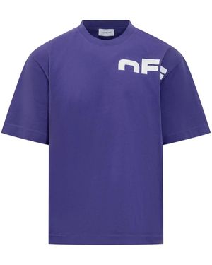 Off-White c/o Virgil Abloh Off Shared Skate Tシャツ - ブルー