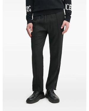 Iceberg Pantaloni Con Righe Laterali - Nero