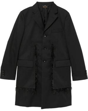 Comme des Garçons Abrigo Con Botones - Negro