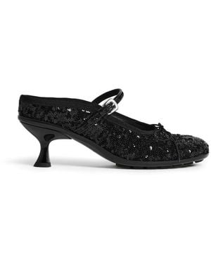 Simone Rocha Sequin-Embellishment Pumps - Black