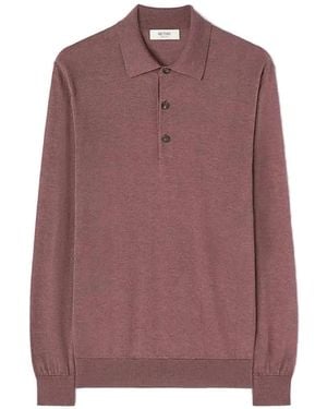 RETORI Long-Sleeve Polo Shirt - Purple