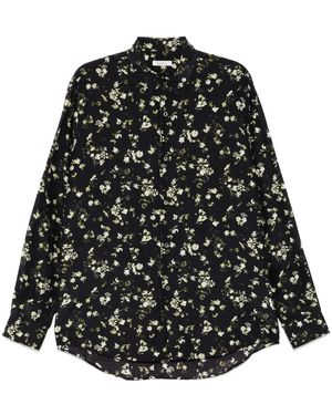 CALMLENCE Flower-Print Shirt - Black