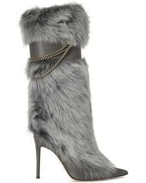 Giuseppe Zanotti Botas Amaia con tacón de 105 mm - Gris