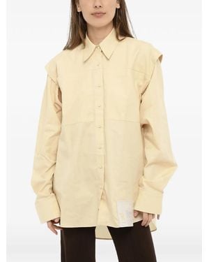 Ramael Patch-Detail Shirt - Natural