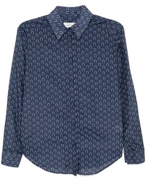 Matteau Camisa Estampada - Azul